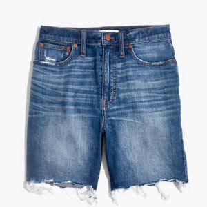 Madewell High Rise Denim Mid Length Shorts